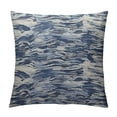 thumbnail image 1 of COMIO  Abstract Textured Decorative Throw Pillow Covers for Bed Pillowcases Accent Throw Pillows for Couch Fall Deocr, Navy Blue, 1 of 5