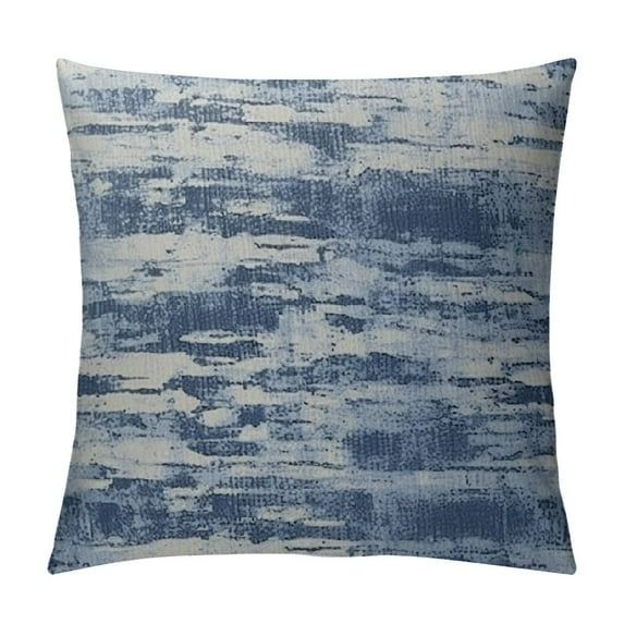 COMIO Abstract Textured Decorative Throw Pillow Covers for Bed Pillowcases Accent Throw Pillows for Couch Fall Deocr,Navy Blue