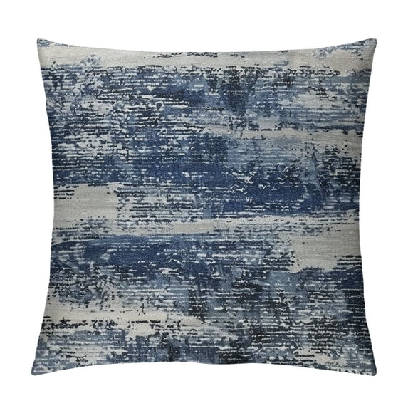 COMIO Abstract Textured Decorative Throw Pillow Covers for Bed Pillowcases Accent Throw Pillows for Couch Fall Deocr, Navy Blue