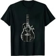 thumbnail image 1 of COMIO Acoustic Guitar Heartbeat Shirt - Guitar Musician T-Shirt, 1 of 3