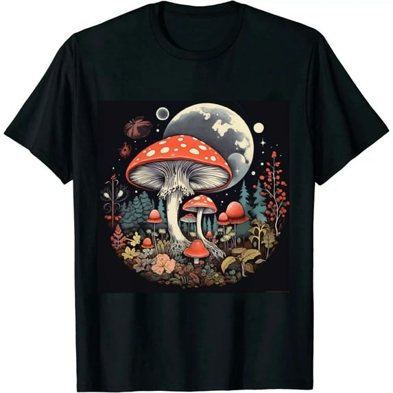 COMIO Aesthetic Goblincore and dark Cottagecore Mushroom T-Shirt