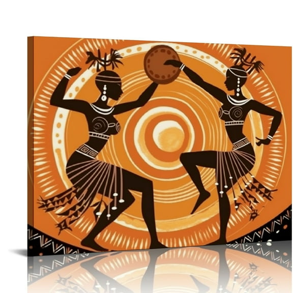 COMIO African Dancer Wall Art, African Canvas, African Wall Art, Ethnic Wall Art, Abstract Wall Art, Afric Canvas Poster Wall Art Decor Print Picture Paintings for Living Room Bedroom Decoration