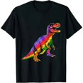 thumbnail image 1 of COMIO Allysaurus LGBT Tshirt Dinosaur Rainbow Flag Ally LGBT Pride T-Shirt, 1 of 3