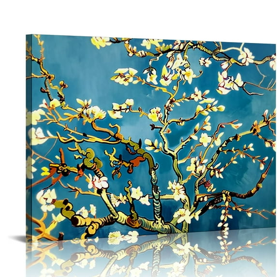 COMIO Almond Blossom Tree - Vincent Van Gogh Paintings Reproduction, Giclee Canvas Prints Wall Art for Living Room Bedroom Bathroom Home Decor