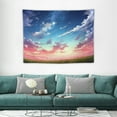 thumbnail image 1 of COMIO Anime Sky Tapestry, Starry Star Scenery Tapestries, Sunset Cloud Pink and Blue Tapestry for Bedroom Living Room 40x30 Inch, 1 of 7