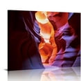 thumbnail image 1 of COMIO Antelope Canyon Canvas Wall Art Gallery Wrap of Slot Canyon Walls Shaped as Hourglass Leading to Sunlight Desert Photography Southwestern Decor, 1 of 4