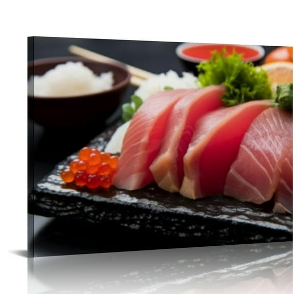 COMIO Art Wall Painting Tuna sashimi Photos Posters Prints Beautiful Pictures Canvas for Home Decorations Gift