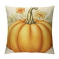 thumbnail image 1 of COMIO Autumn Pumpkin Pillow Covers, Fall Farmhouse Harvested Maple Leaf Pattern printing Theme Throw Pillow Cover, Throw Pillow Covers  Fabric Decor for Bedroom Couch Pation,  Yellow, 1 of 5