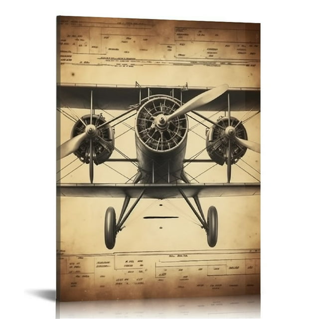 COMIO Aviation Decor - Set of FOUR16x20in Patent Wall Art Prints ...