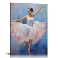 thumbnail image 1 of COMIO Ballerina Art Light Luxury Bedroom Decor Contracted Classic Oil Painting Poster Frame Painting Post Wall Art Poster Gifts Bedroom Prints Home Decor Hanging Picture Canvas Painting Poster, 1 of 4