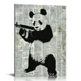 thumbnail image 1 of COMIO Banksy Shooting Panda Poster, Home Decor, Decoration - Cool Urban Street Art for Bedroom, Apartment, Living Room - Gift for Men, Boys, Teens, Guns or Firearms Fans, 1 of 5