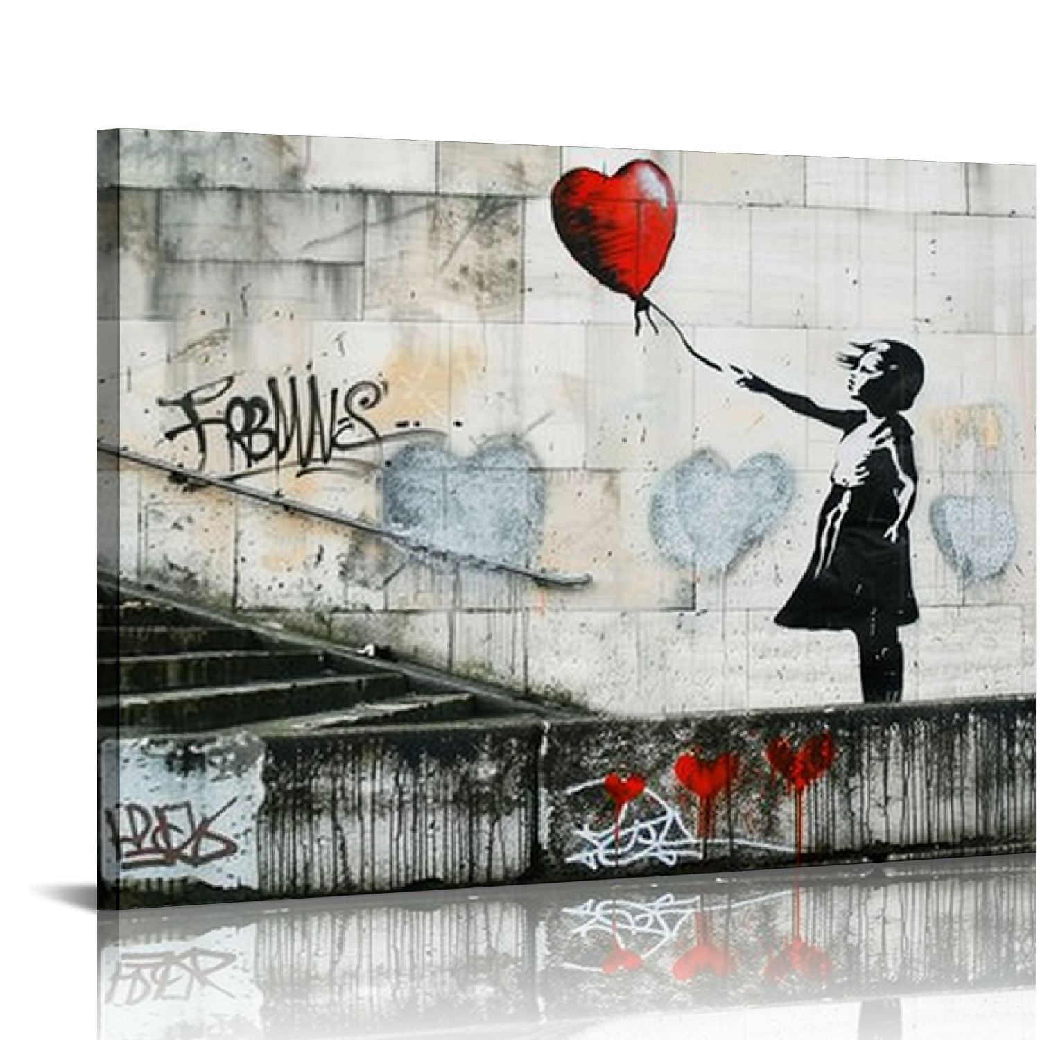 Quadro Pop Art Banksy Style Con Gamepad: 60x60 Di Puro Stile Street - 4