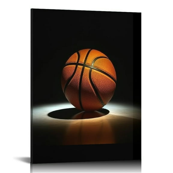 COMIO Basketball Wall Art Sports Pictures Wall Decor Black Motivational Quotes Canvas Prints Painting Gifts for Boys Men Basketball Player Framed Artwork for Living Room Classroom Office
