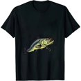 thumbnail image 1 of COMIO Bass Fish Dad Stress Caused By Not Fishing Enough Funny Papa T-Shirt, 1 of 3