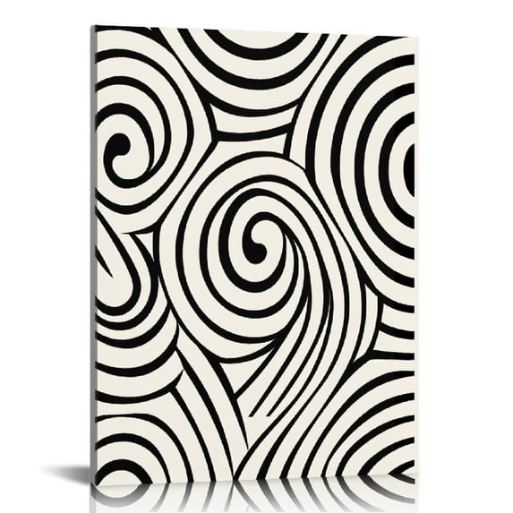 COMIO Bauhaus Minimalist Abstract Posters,black Geometric Line Canvas Wall Art Mid Century Modern Prints Painting,unique Aesthetic Funky Boho Wall Decor for Bedroom Living Room