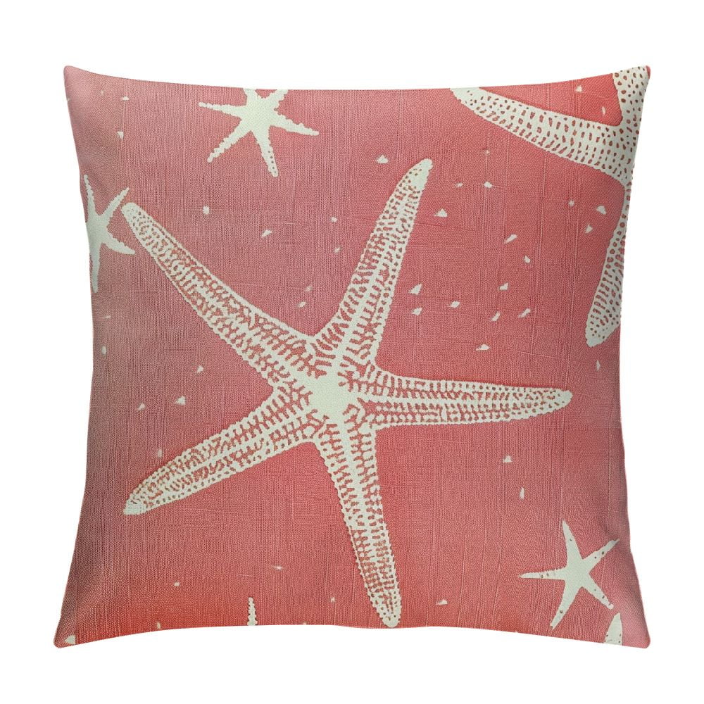COMIO Beach Coral Starfish Pillow Covers Summer Nautical Coastal Ocean Decorative Pillow Cases Throw Pillows Seasonal Home Decor for Sofa Couch Cushion Outdoor Walmart