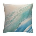 thumbnail image 1 of QZHH Beach Watercolor Blue Pillow Covers Sea Ocean Nature Scenery Decorative Throw Pillows Pillowcase Square Cushion Case for Couch Sofa Bed Bedroom Car Living Room, Blue, 1 of 5