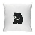 thumbnail image 1 of COMIO Bear Decorative Outdoor Pillow Covers Modern Black Bear Throw Pillow Covers Mountain Forest Southwest Pillowcase Square Cushion Cover for Bedroom Sofa Couch Home Decor, 1 of 5
