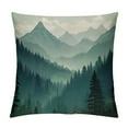 thumbnail image 1 of COMIO  Beautiful Green Mountain Landscape Rustic Farmhouse Style Decorative Throw Pillow Cover Cushion Case for Sofa Couch Housewarming Gift Home Decor, 1 of 5