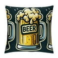 thumbnail image 1 of COMIO Beer Printing Throw Pillow Covers Bedding Throw Pillows Decorative Throw Pillow Covers Square Cushion Throw Pillow for Livingroom Bedroom Home Decor, 1 of 5