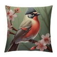 thumbnail image 1 of COMIO  Bird Flower Branches Leaves Throw Pillow Covers for Sofa Couch Pillows Decorative Family Room Home Farmhouse Decor, 1 of 5