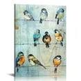thumbnail image 1 of COMIO  Bird Picture Canvas Wall Art: Colorful Birds Painting Print on Canvas Artwork for Bedroom, 1 of 5