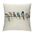 thumbnail image 1 of COMIO Birds Throw Pillow Covers Outdoor Birds Pillow Case for Spring Summer Sofa, Couch, Patio Home Decoration, 1 of 5