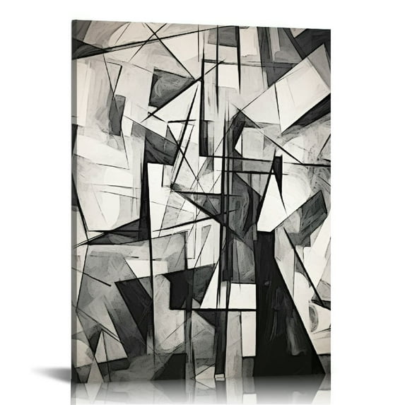 COMIO Black Abstract Metal Wall Art, Minimalist Décor Single Line Art Décor, 3D Textured Sculptures, for Living Room Bedroom Bathroom Study (Black, M Size )