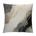 thumbnail image 1 of COMIO  Black Gold Grey Marble Throw Pillow Covers Marble Texture Modern Decorative Pillow Cases for Couch Sofa Bed Home Decor, 1 of 5