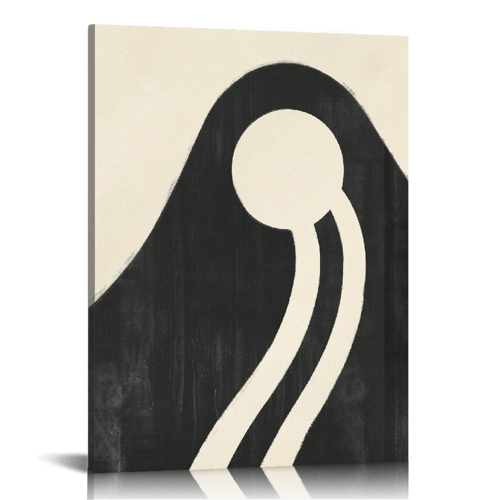 COMIO Black and White Abstract Wall Art Boho Line Abstract Drawings ...