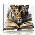 thumbnail image 1 of COMIO Black White Red Fashion Leopard Canvas Wall Art Prints Glam High Heel Shoes Books Poster  Prints Picture for Woman Bedroom Girl Gift Makeup Room Decoration, 1 of 4