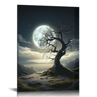 Moon Painting Canvas