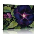 thumbnail image 1 of COMIO Black and Purple Petunias Canvas Wall Art, 1 of 4