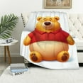 thumbnail image 1 of YANMS Blanket Cartoon Embroidered Sherpa Blanket Plush Warm, Suitable for Couch, Sofa, Bed (), 1 of 6