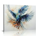 thumbnail image 1 of COMIO  Blue Bird Flying Wings Canvas Wall Art, 1 of 4