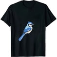 thumbnail image 1 of COMIO Blue Bird Lover Watching Bidwatcher Birder Flower Heart T-Shirt, 1 of 3