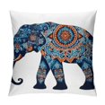 thumbnail image 1 of COMIO  Blue Bohemian Pillow Cover Elephant Hamsavo Chakra Sofa Home Cushion Cover, 1 of 5