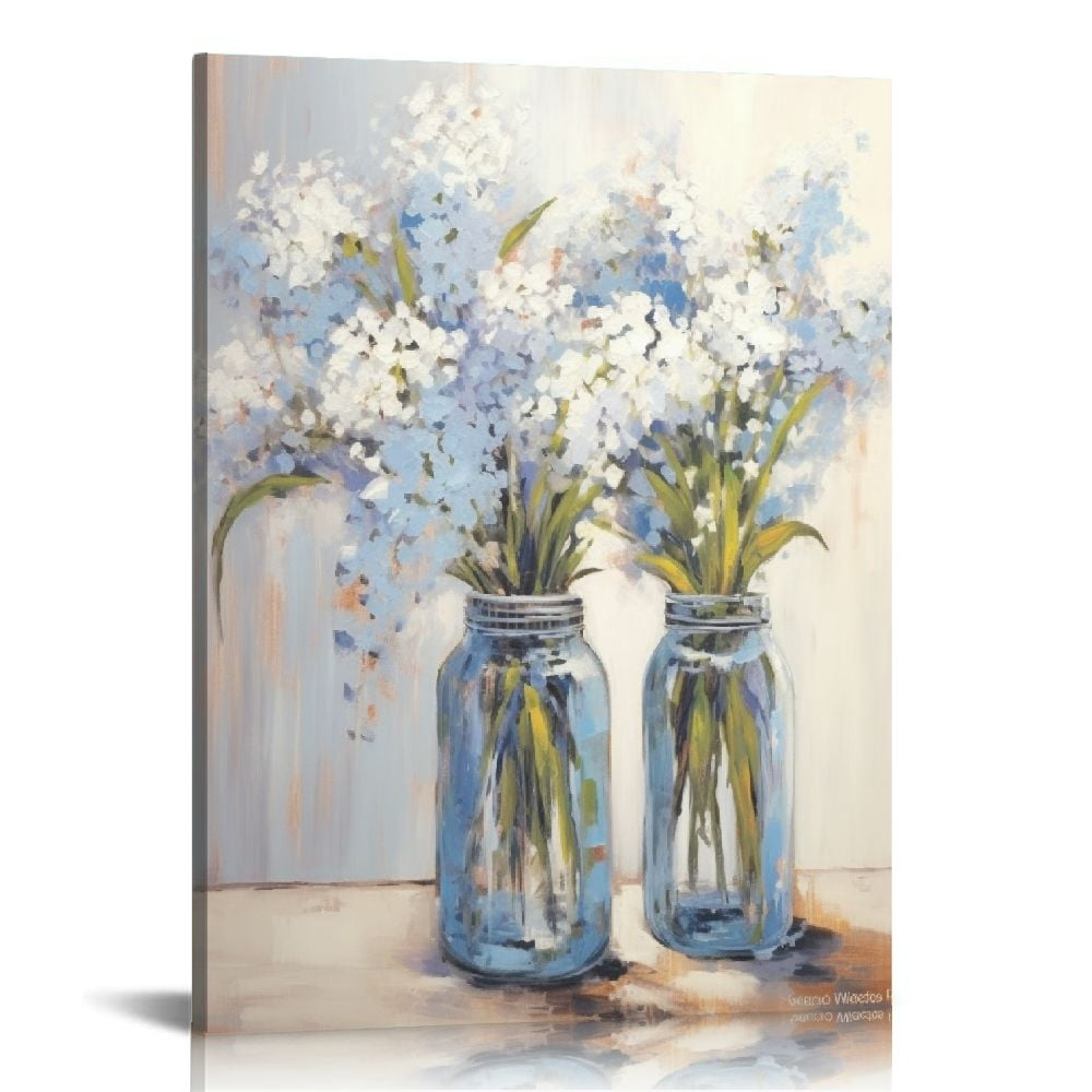 Poster Beauty Blue Angel Girl - Toile Pour Décoration Murale - Sans Cadre