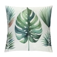 thumbnail image 1 of COMIO Blue Green Tropical Pillow Covers Summer Palm Monstera Leaf Outdoor Decorative Throw Pillows Farmhouse Botanical Pillowcases Cushion Case Decor for Home Sofa Couch Bed White, 1 of 5