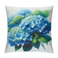 thumbnail image 1 of COMIO Blue Hydrangea Spring Throw Pillow Covers Outdoor Spring Summer Decor Farmhouse Floral Lumbar Decorative Throw Pillows Cases Decorations for Couch Sofa Porch White, 1 of 5