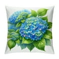 COMIO Blue Hydrangea Throw Pillow Covers Bless This Home Sweet Home