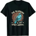 thumbnail image 1 of COMIO Bluebird Is My Spirit Animal Birding Bluebirds T-Shirt, 1 of 3