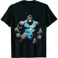 thumbnail image 1 of COMIO Bodybuilding Dancing Workout Gorilla Ape Flexing Muscle T-Shirt, 1 of 3