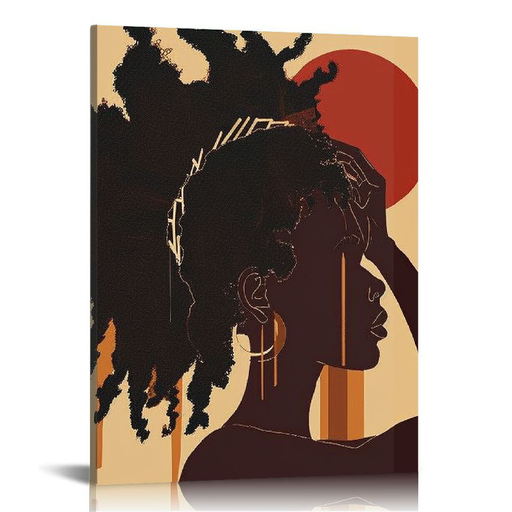 comio-boho-african-american-wall-art-black-girl-canvas-print-black-queen-poster-african-minimalist-wall-art-black-girl-boho-art-paintings-black-woman-boho-wall-pictures-for-bathroom-decor-walmart-com
