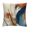 thumbnail image 1 of COMIO  Boho Mid Century Modern Pillow Covers in Navy Blue Burnt Orange Abstract Pillow Cases Aesthetic Geometric Minimalist Throw Pillows Home Decor for Room Couch Sofa Patio Porch, 1 of 5