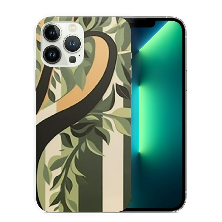 COMIO Boho Minimalist Rainbow Plant Leaf Case Compatible with