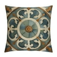 thumbnail image 1 of COMIO Boho Themed Watercolor Boho Vintage Spanish Tile Exotic Retro Floral Mandala Decorative Throw Pillow Case,Bohemian Home Patio Garden Balcony Bench Decor,Gifts for Boho Lovers Women, 1 of 5