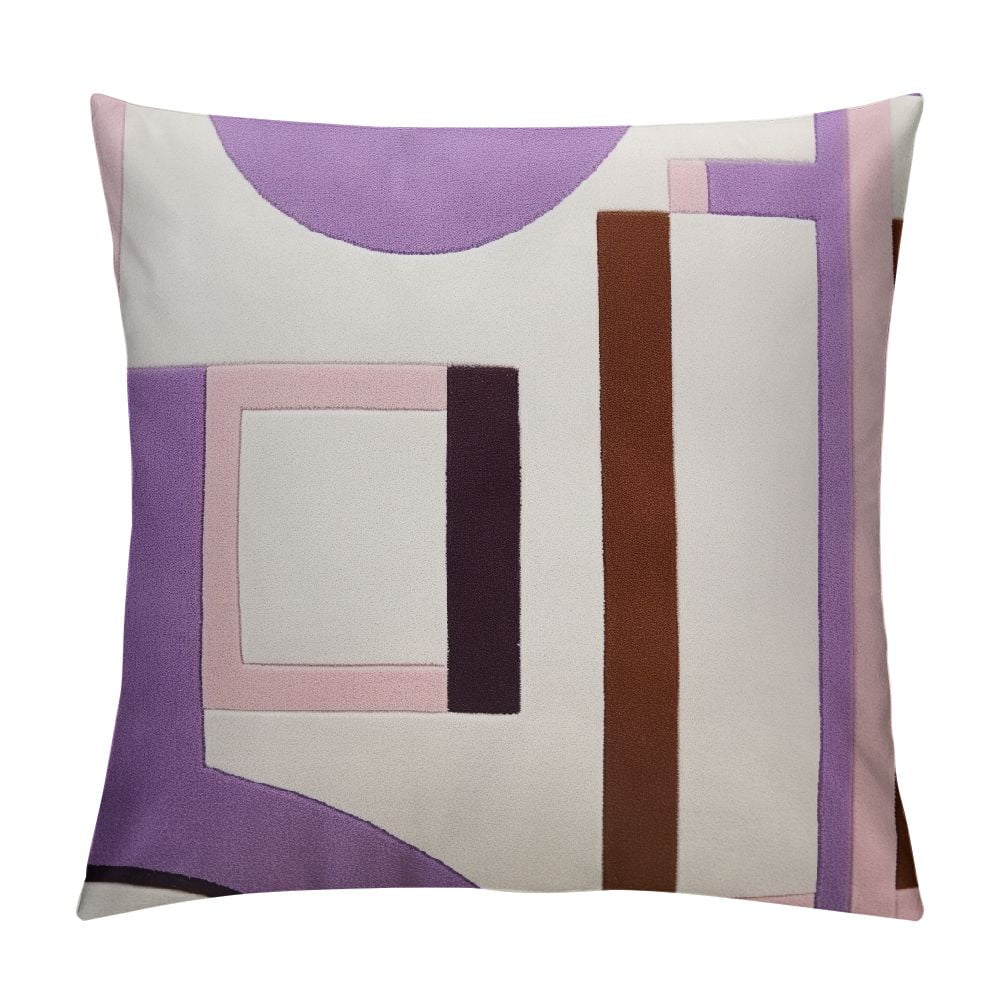 COMIO Boho Throw Pillow Cover Purple Simple Textured Throw Pillow Cover ...