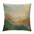 thumbnail image 1 of COMIO Boho Throw Pillow Covers Mid Century Bohemian Landscape Mountain Sunset Modern Abstract Minimalist Decorative Pillow Cases Home Decor Standard Square Pillowcases, 1 of 5
