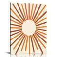 thumbnail image 1 of COMIO Boho Wall Art,Canvas Wood Framed Orange Sun Rising Prints, Waterproof Fade-resistant Light-weight Sturdy and Easy to Hang Wall Decor for Bedroom, Living Room, Bathroom, Office, 1 of 4